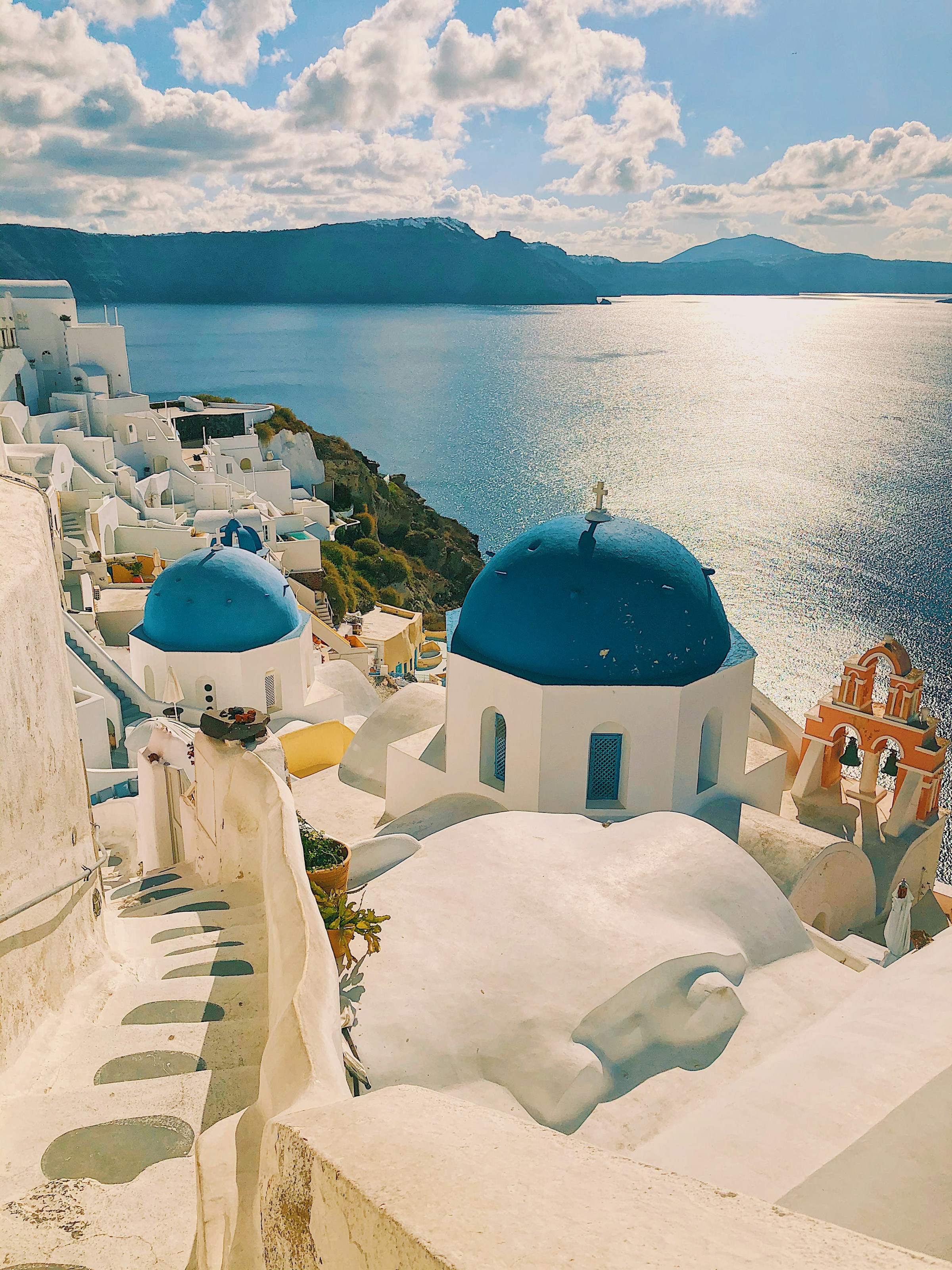 Blue Domes, White Villages, & Sunset Views